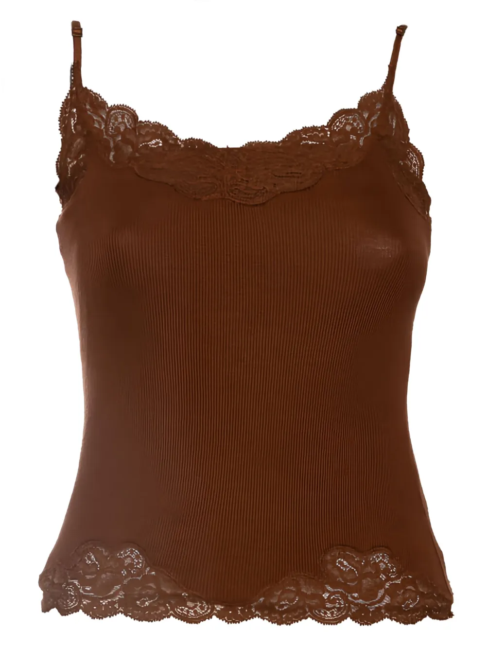 Polo Ralph Lauren Vintage lace-trim top | Brown | Image 1