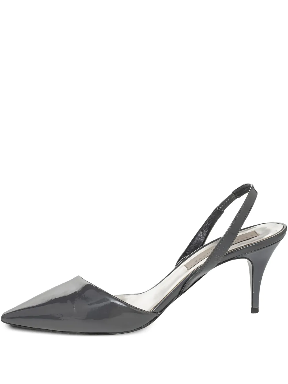 Stella McCartney Pre-Owned 75mm faux-leather pumps | Grey | Image 1