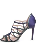 Manolo Blahnik pre-owned 110mm cut-out pumps - Purple