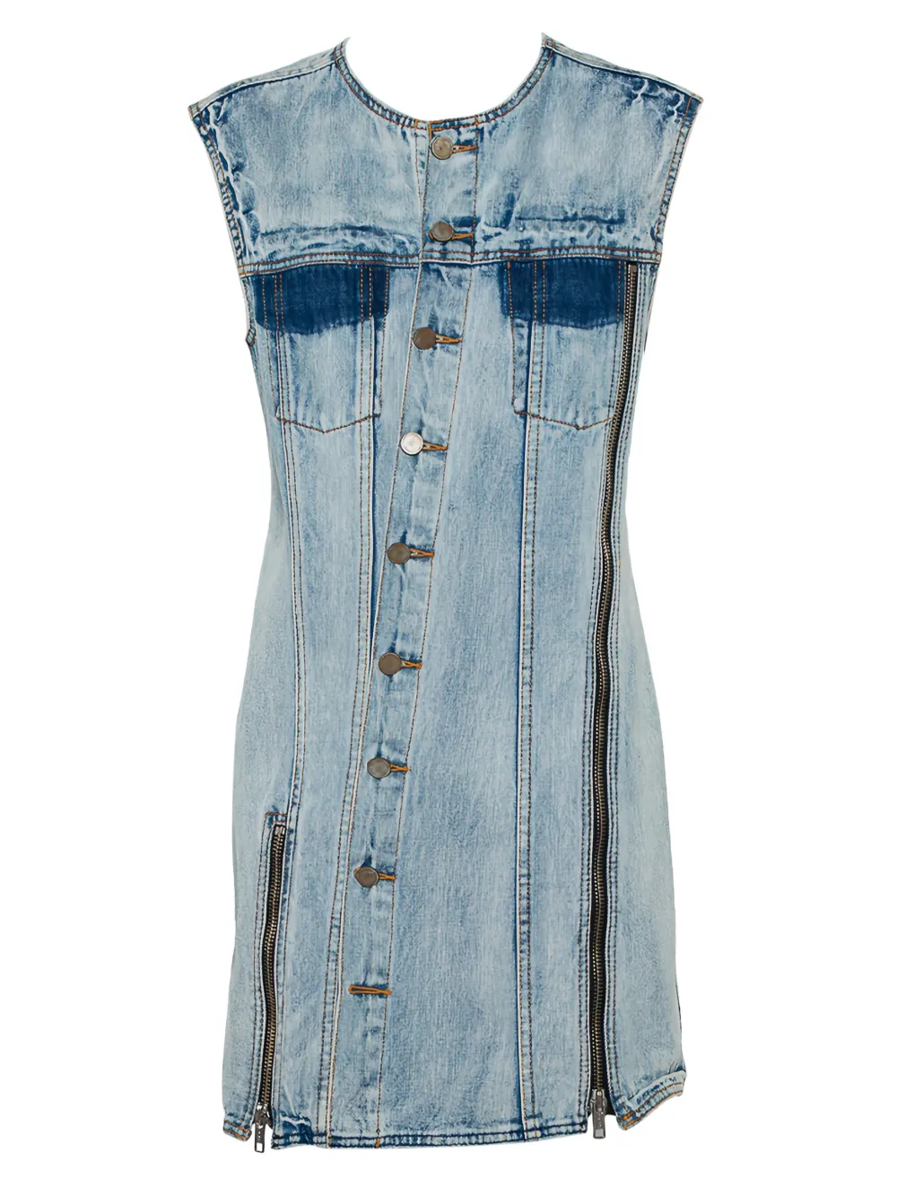 Pre-owned 3.1 Phillip Lim  Denim Sleeveless Mini Dress