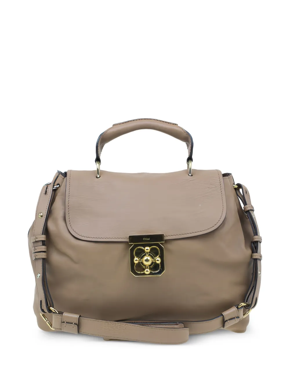 Chloé Pre-Owned Elsie leather top handle satchel bag - Toni neutri