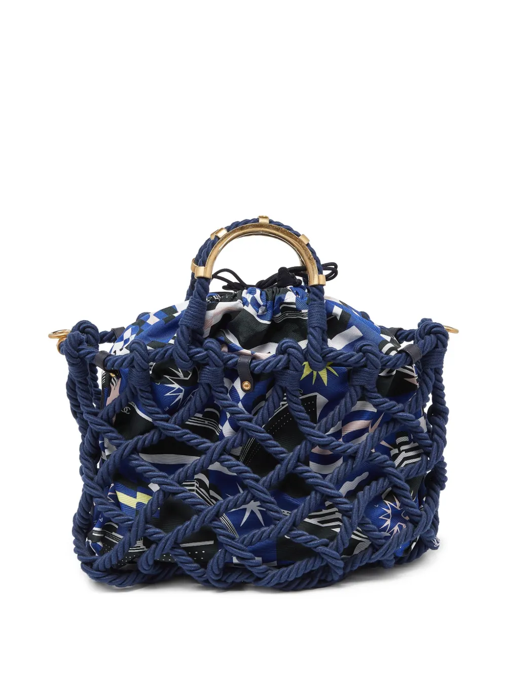 CHANEL Pre-Owned Cotton Rope Tote Bag | Blue | FARFETCH