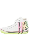 VETEMENTS pre-owned Hardcore Happiness high-top sneakers - White