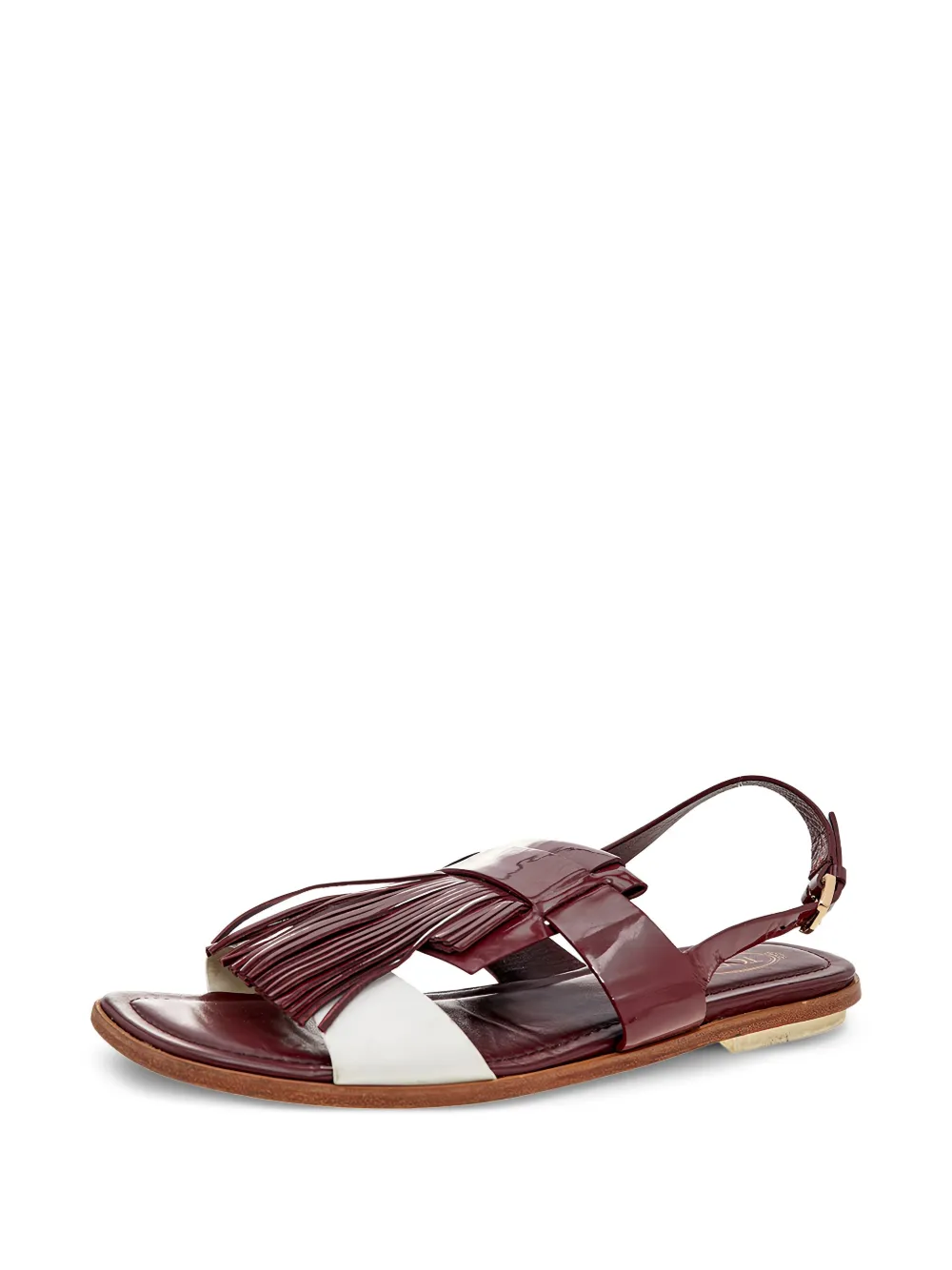 Tod's Vintage fringed leather sandals | Image 2