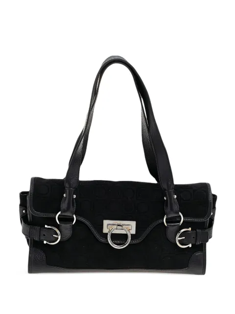 Ferragamo Pre-Owned Gancini leather shoulder bag