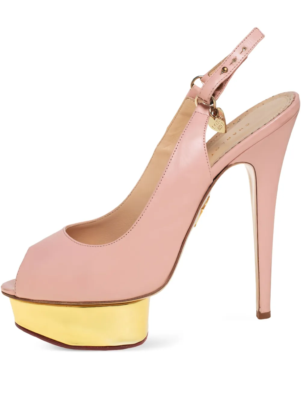 150mm leather heeled sandals