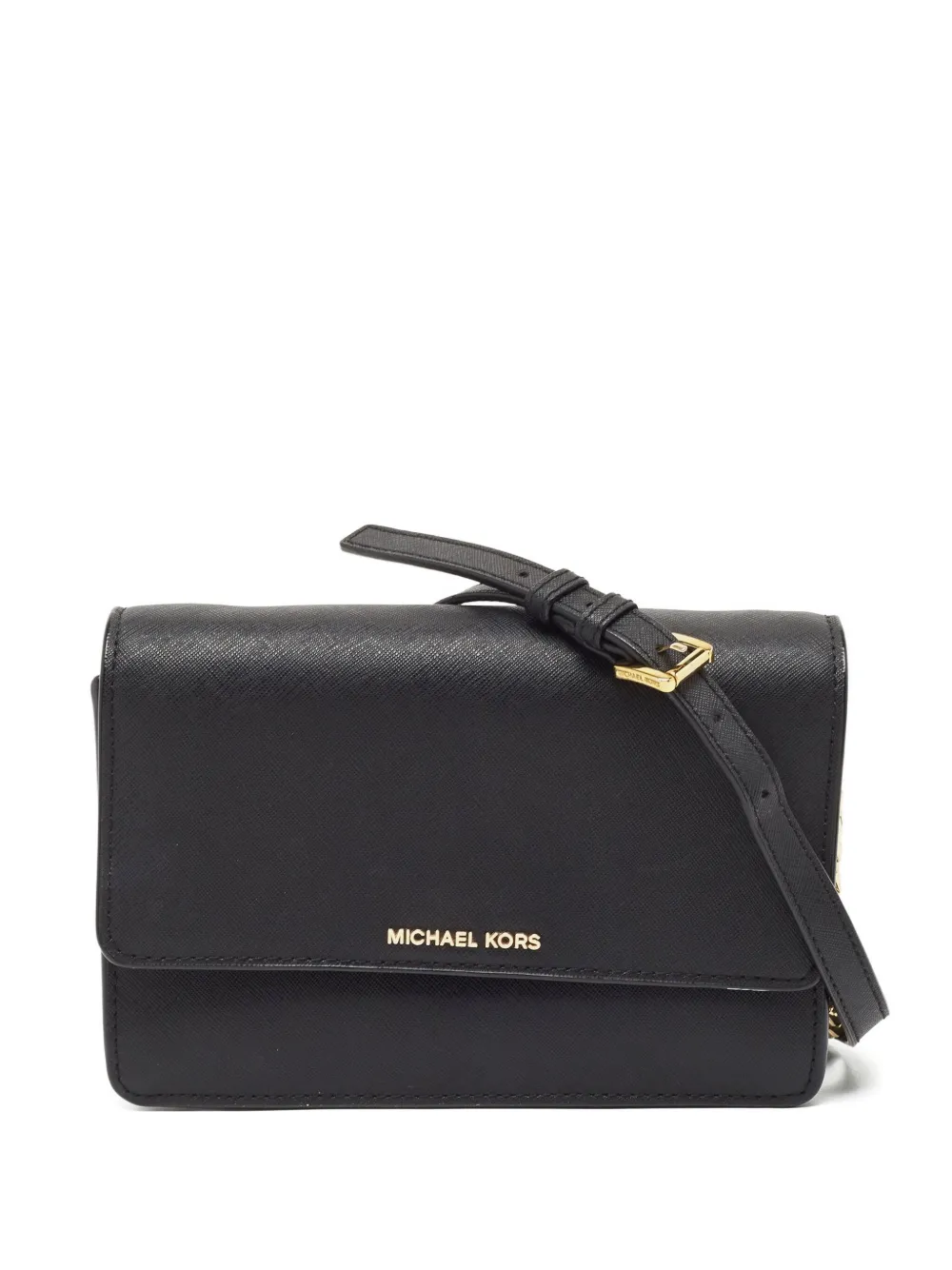 Michael Kors Vintage レザー ショルダーバッグ - ブラック Michael Kors Vintage レザー ショルダーバッグ - ブラック