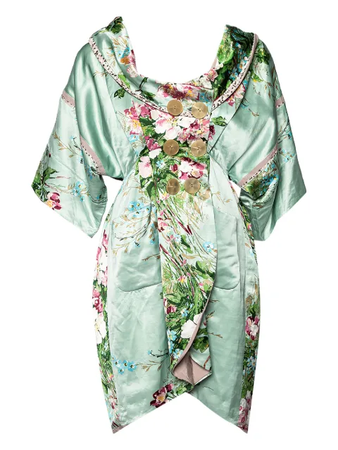 Kenzo Pre-Owned floral-print wrap dress
