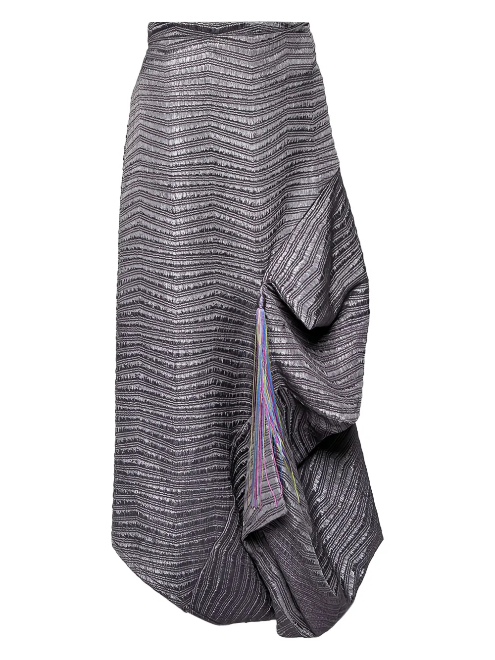 Emporio Armani Pre-Owned textured draped skirt | Image 2