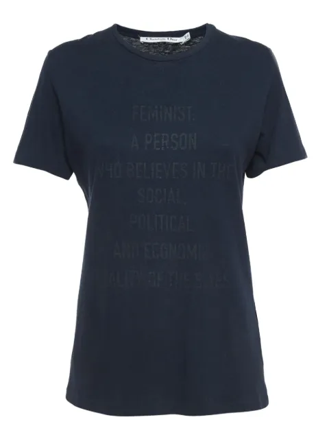 Christian Dior Pre-Owned mélange-effect T-shirt