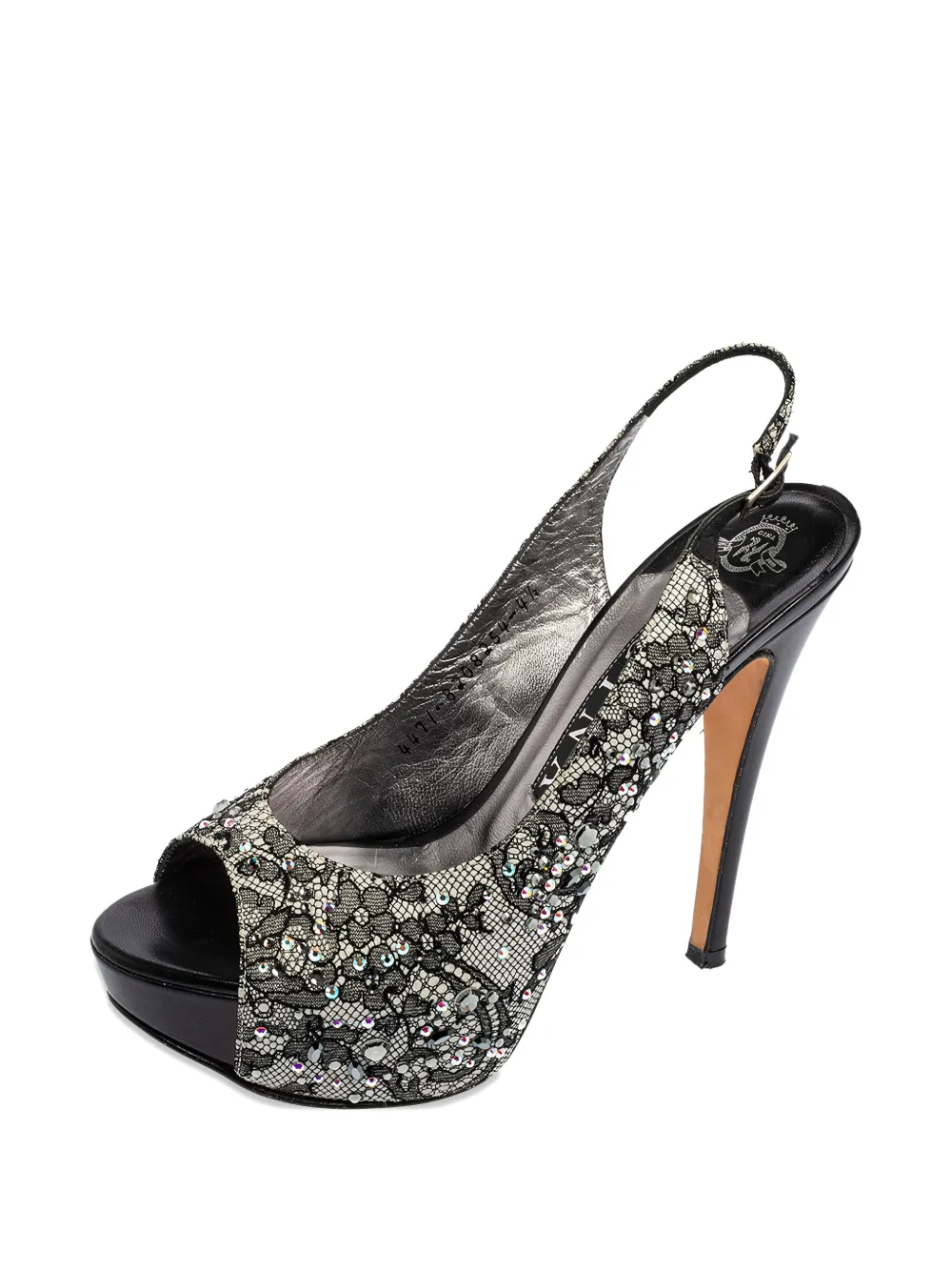 Gina escarpins plateforme pre-owned 130 mm à bride arrière | Image 2