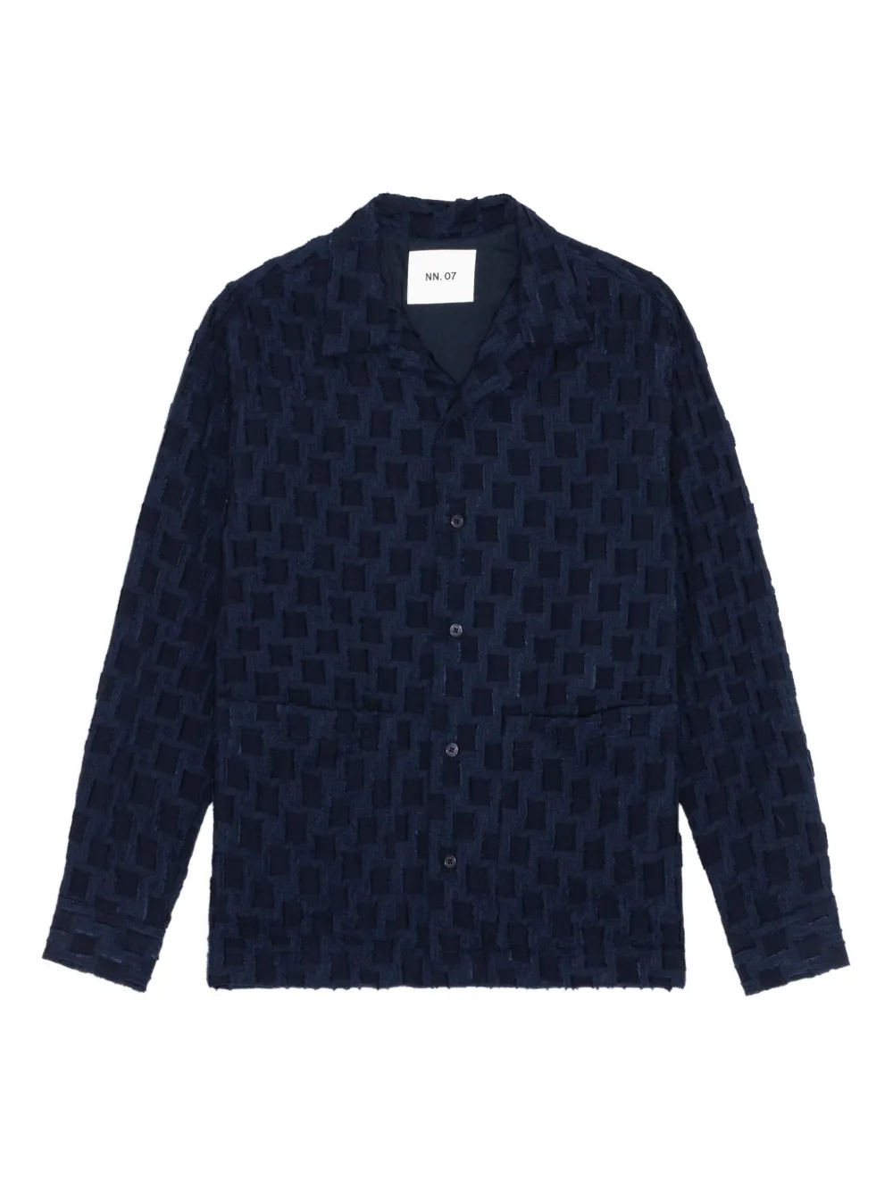 NN07 textured-pattern shirt | Blue | Image 1