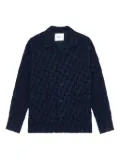 NN07 textured-pattern shirt - Blue