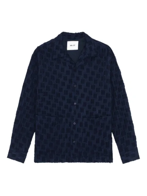 NN07 textured-pattern shirt
