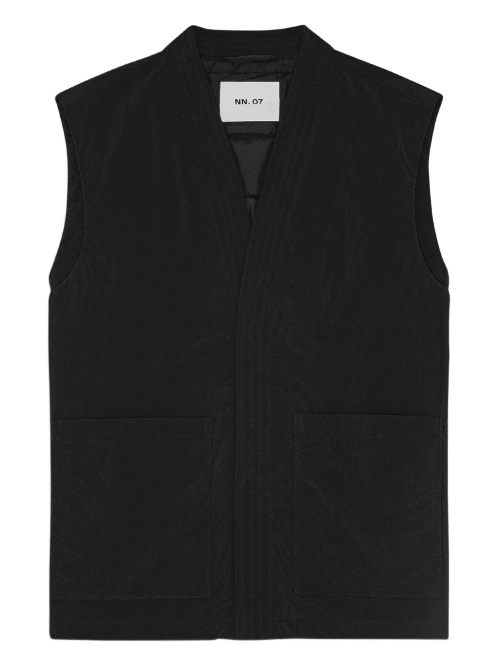 NN07 chaleco con cuello en V | negro | Image 1