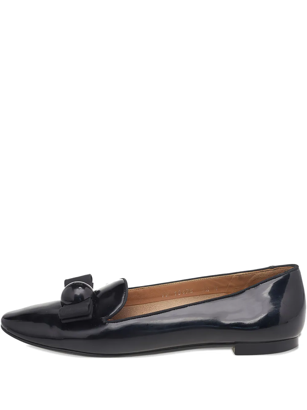 Pre-owned Ferragamo Bow-detail Ballet Flats