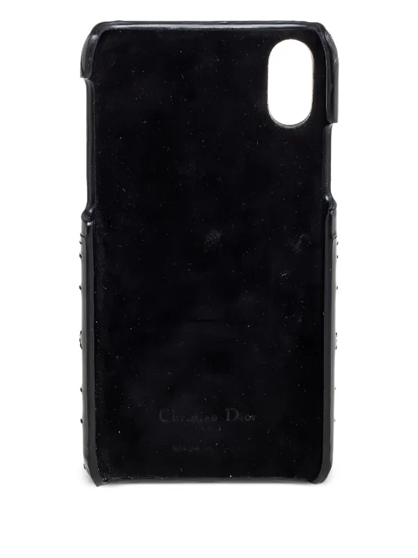 Christian Dior Pre-Owned Lady Dior iPhone X/XS Case | Black