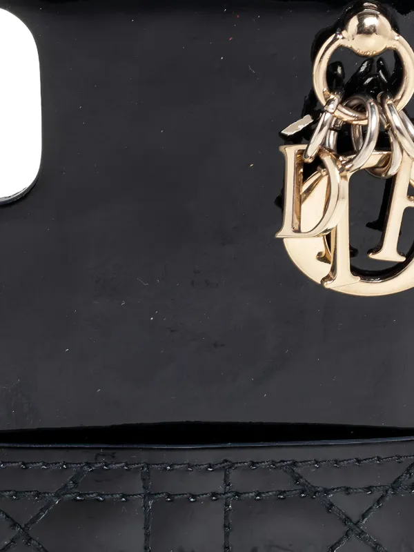 Christian Dior Pre-Owned Lady Dior iPhone X/XS Case | Black
