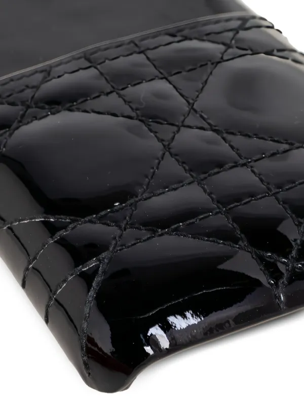 Christian Dior Pre-Owned Lady Dior iPhone X/XS Case | Black