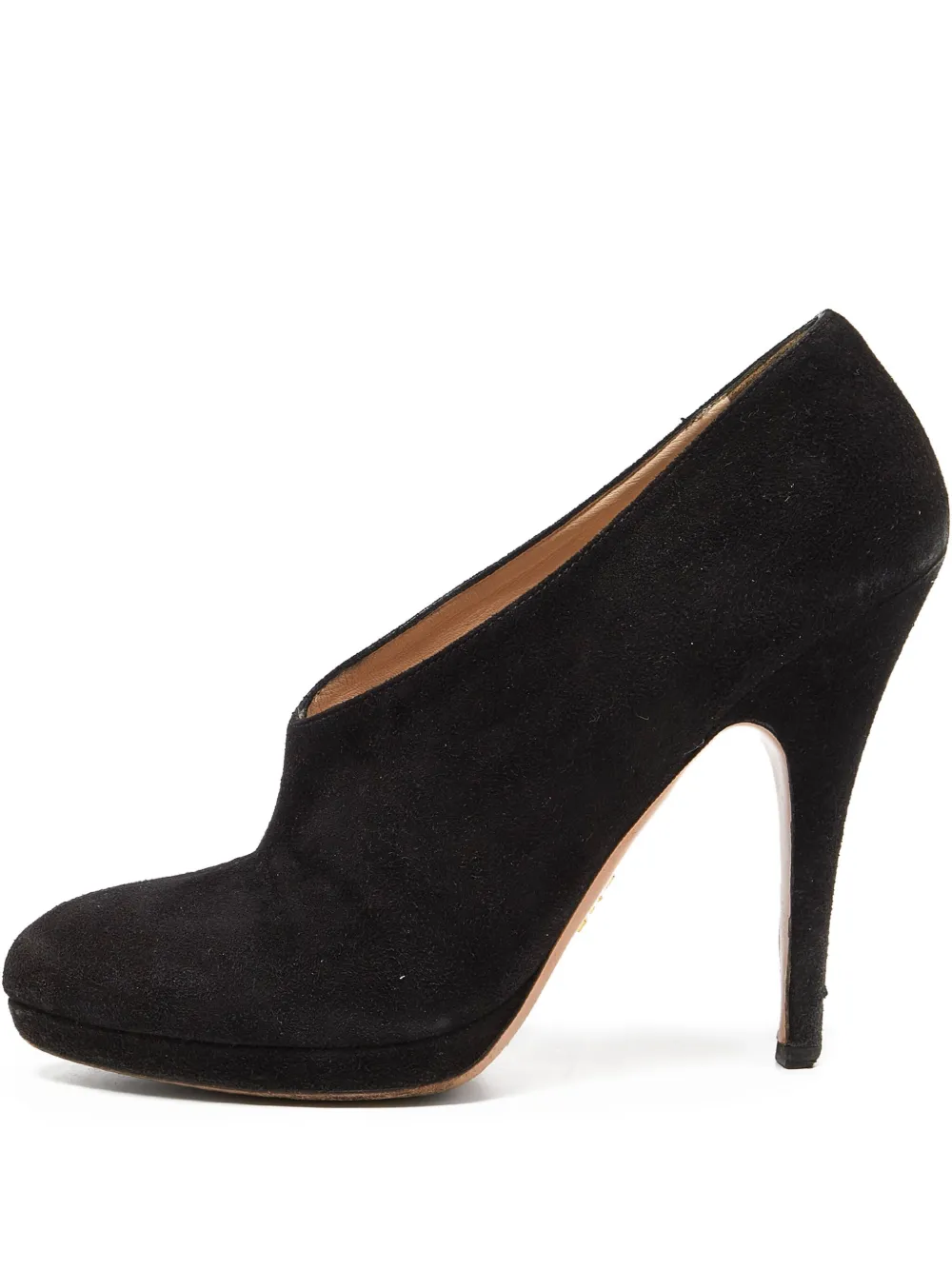 Prada Pre-Owned 120mm suede pumps | Black | Image 1