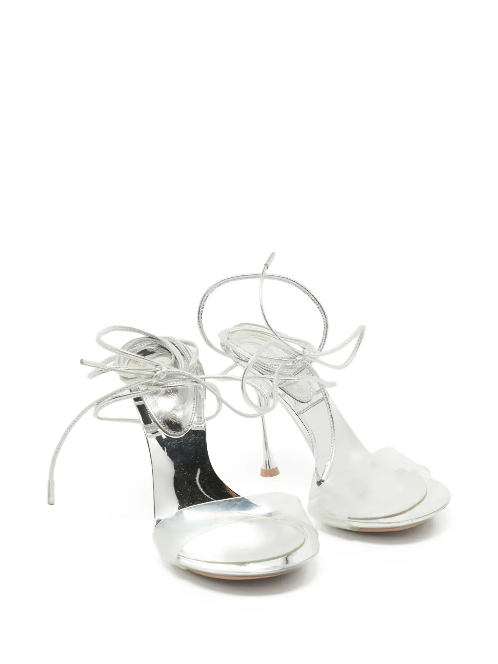 Gianvito Rossi pre-owned 110mm metallic stiletto-heel sandals | Image 2