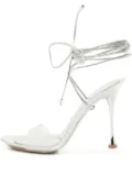 Gianvito Rossi pre-owned 110mm metallic stiletto-heel sandals - Silver