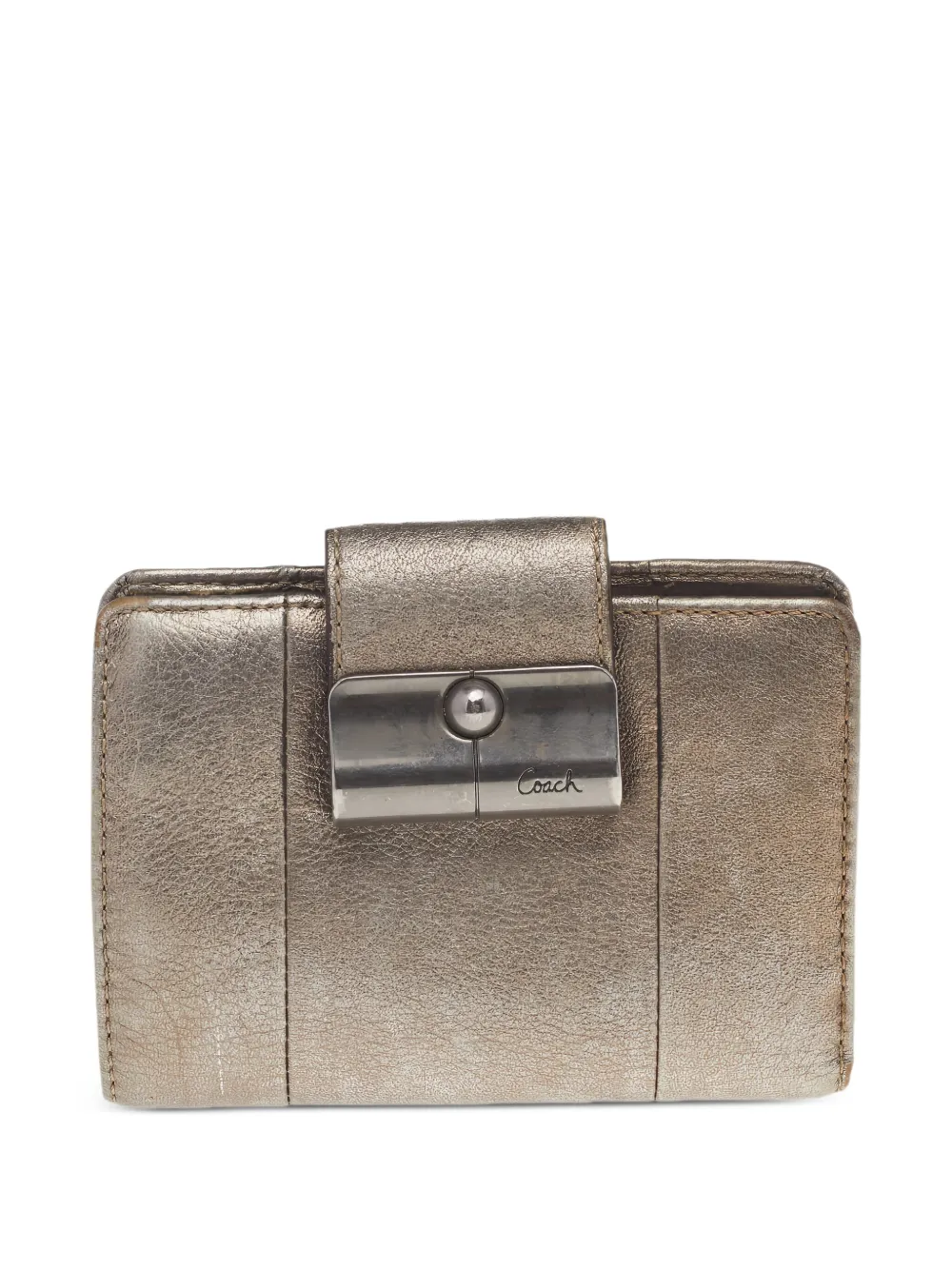 Coach Vintage metallic-effect leather wallet | Gold | Image 1