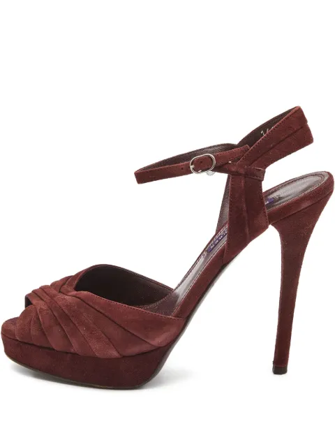 Ralph Lauren Collection sandales plateforme pre-owned 130 mm à bout ouvert