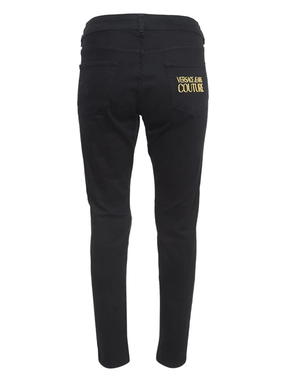 Versace Pre-Owned logo-embroidered jeans | Image 2