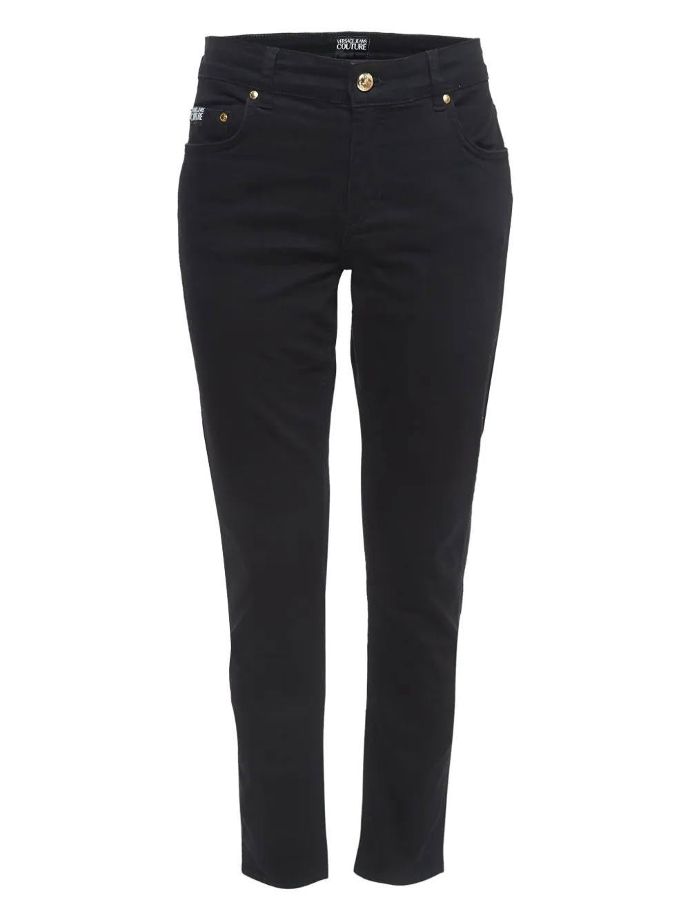Pre-owned Versace Logo-embroidered Jeans