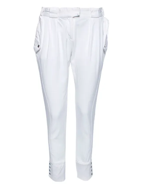 Just Cavalli Vintage pleated white trousers