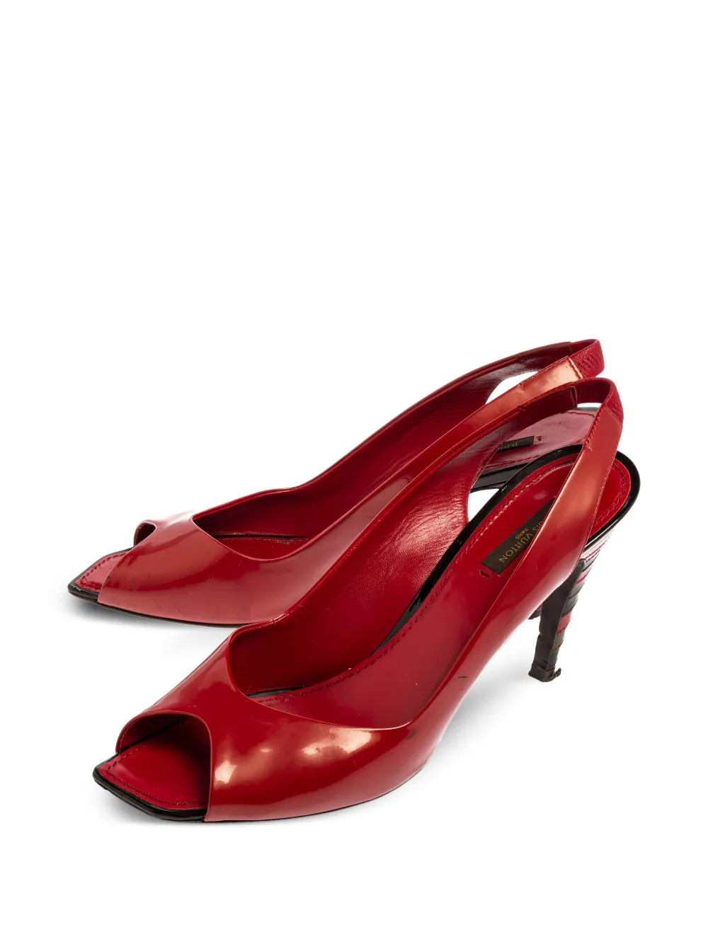 Louis Vuitton Pre-Owned Leren slingback pumps - Rood