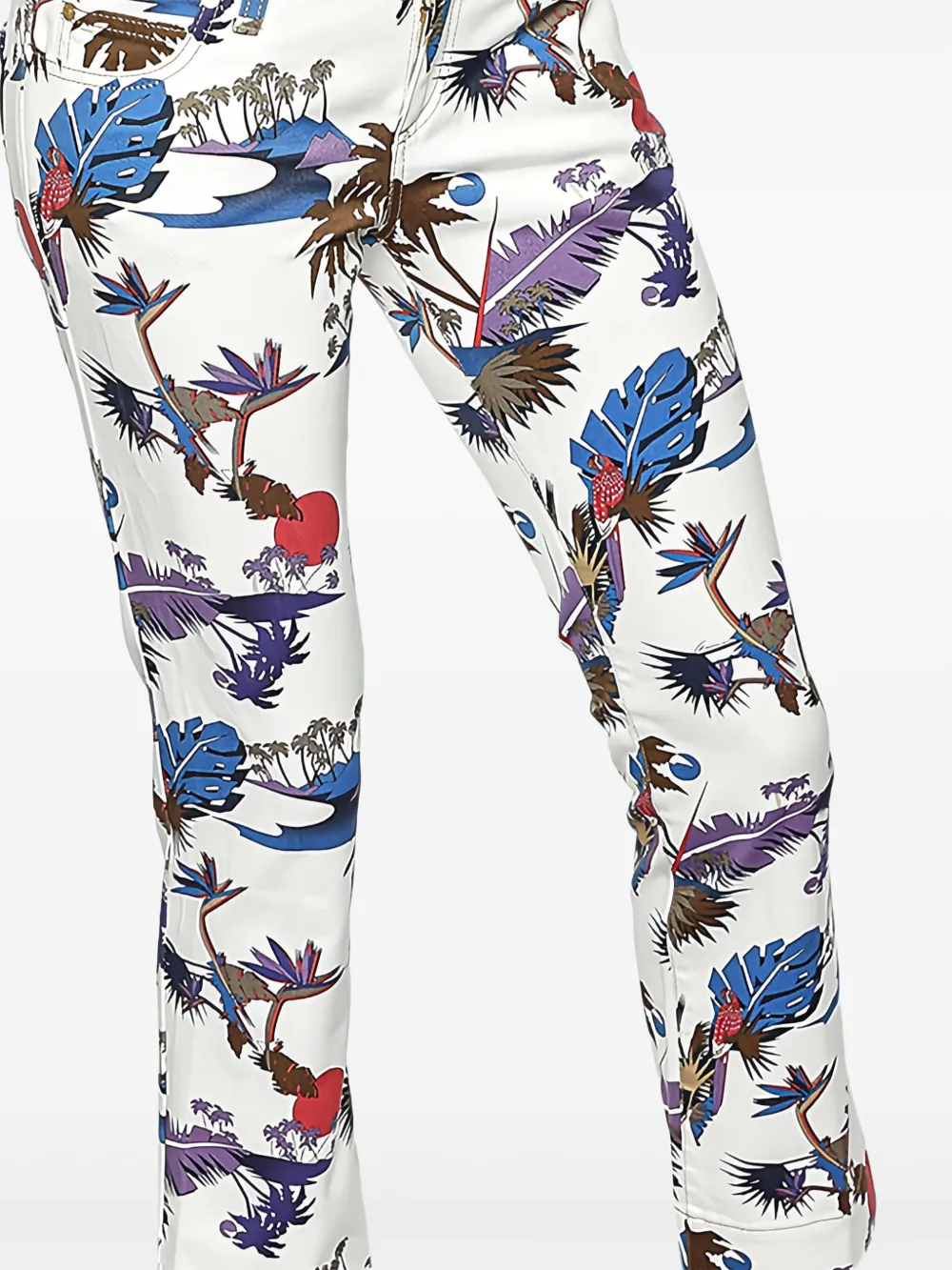 Gucci Pre-Owned floral-print trousers | Image 2