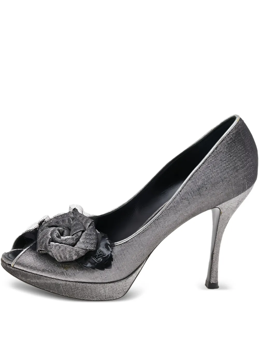 Louis Vuitton Pre-Owned Pumps in pelle con tacco 110mm - Argento