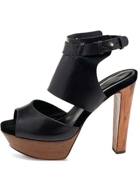 Gina pre-owned 135mm platform sandals