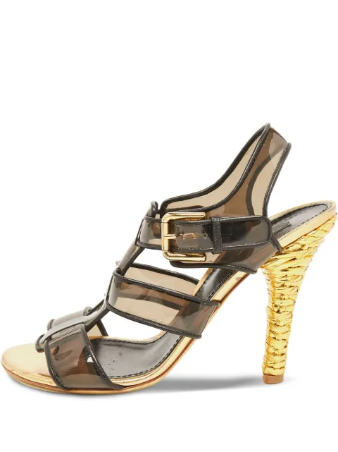 Dolce & Gabbana Pre-Owned sandalias con diseño transparente y tacón de 115mm