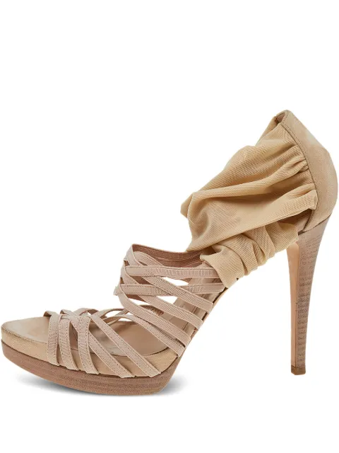 Fendi Pre-Owned sandalias con tiras y tacón de 120mm