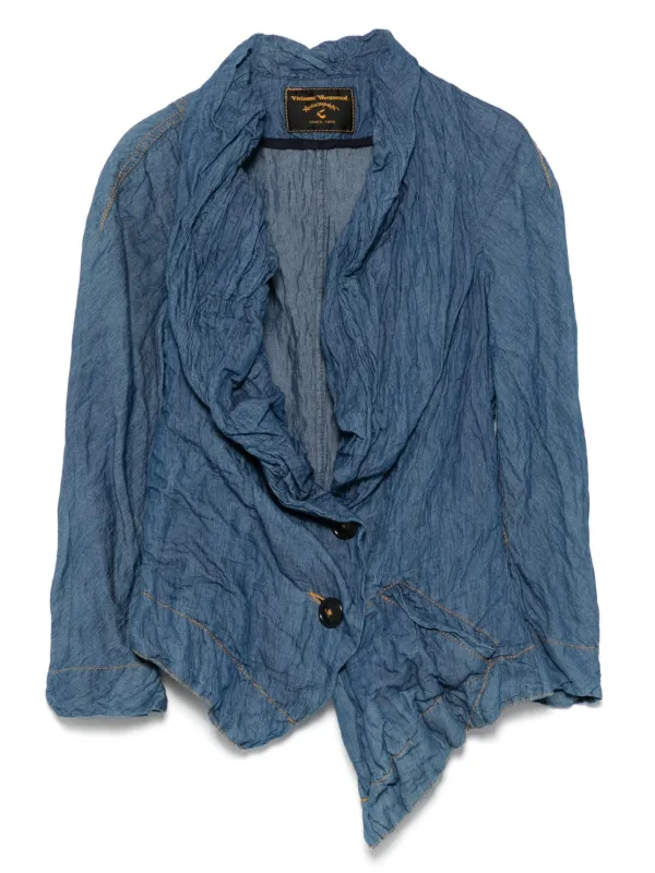 Vivienne Westwood Pre-Owned Jaqueta Jeans De Algodão 2000 | Azul