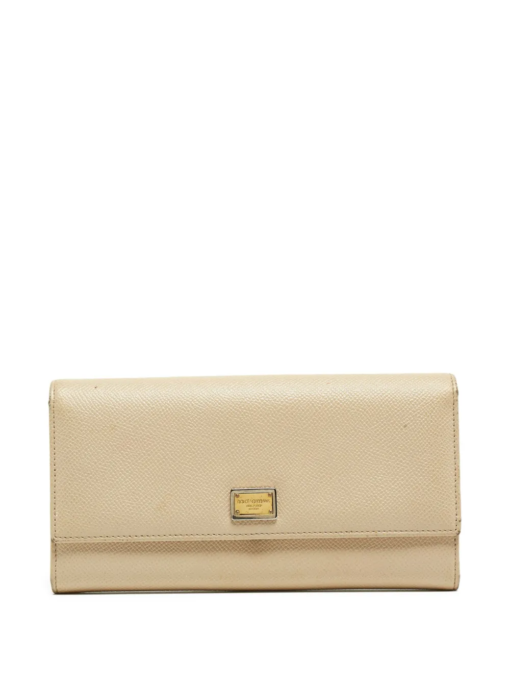 Dolce & Gabbana Pre-Owned Clutch con placca logo | toni neutri | Image 1