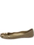 Gucci Pre-Owned Interlocking G ballet flats - Gold