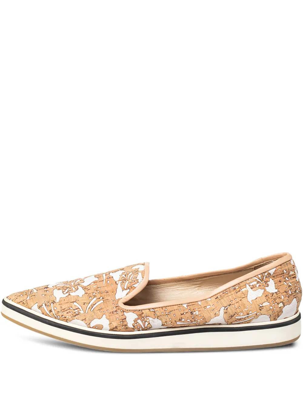 Nicholas Kirkwood floral-motif slip-on sneakers | Neutrals | Image 1