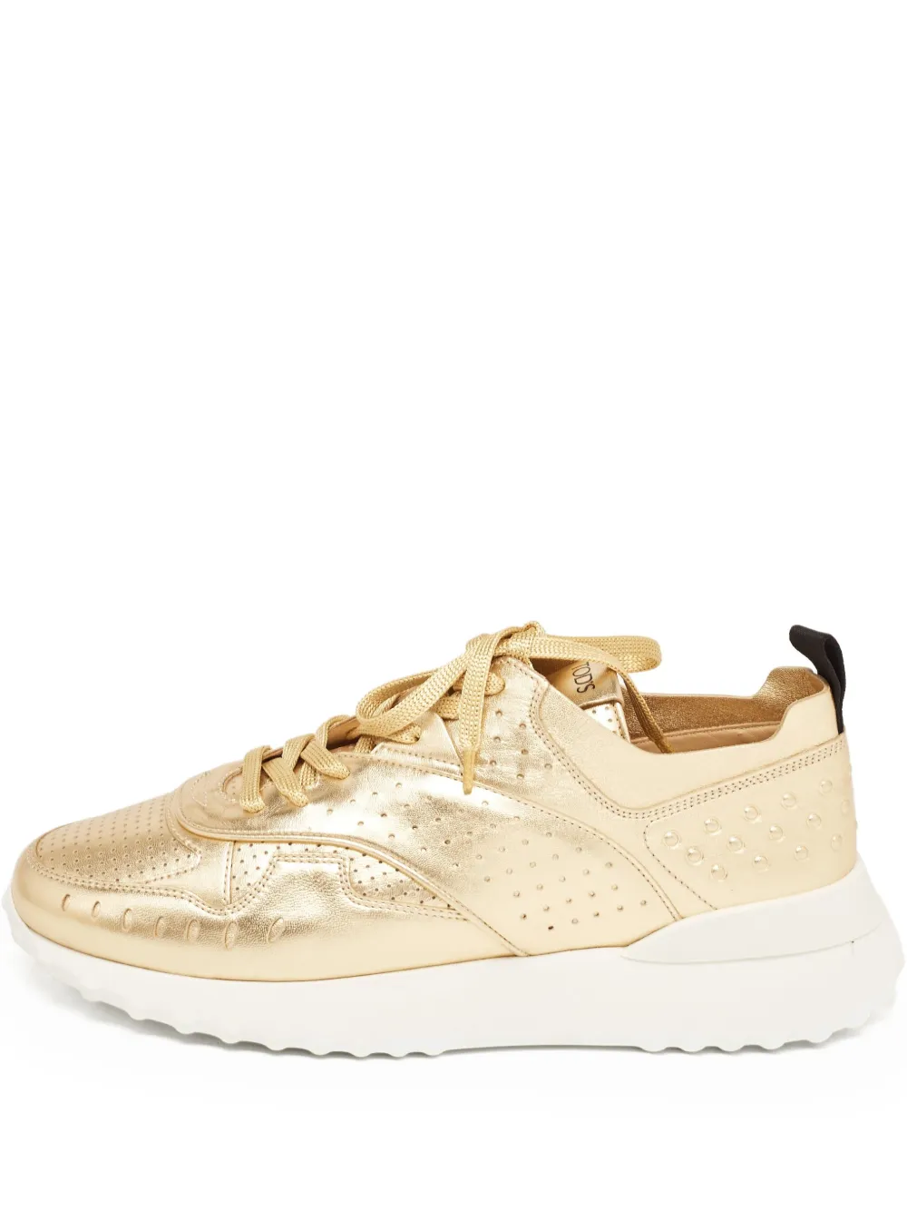 Tod's Vintage perforated sneakers | Gold | Image 1