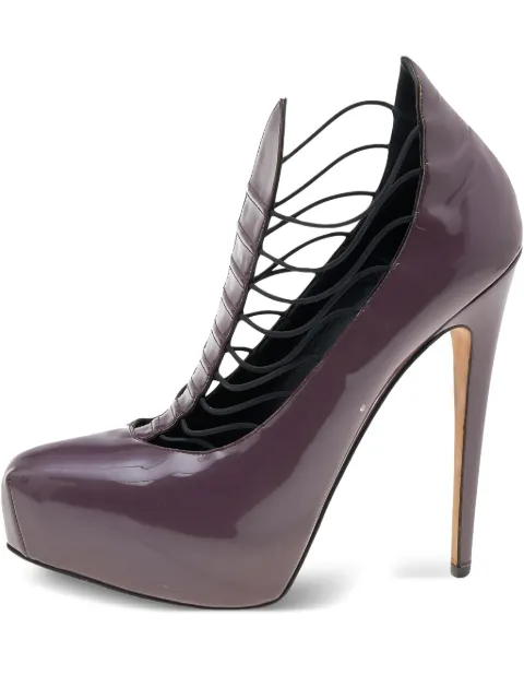 Brian Atwood 140mm leather heeled pumps