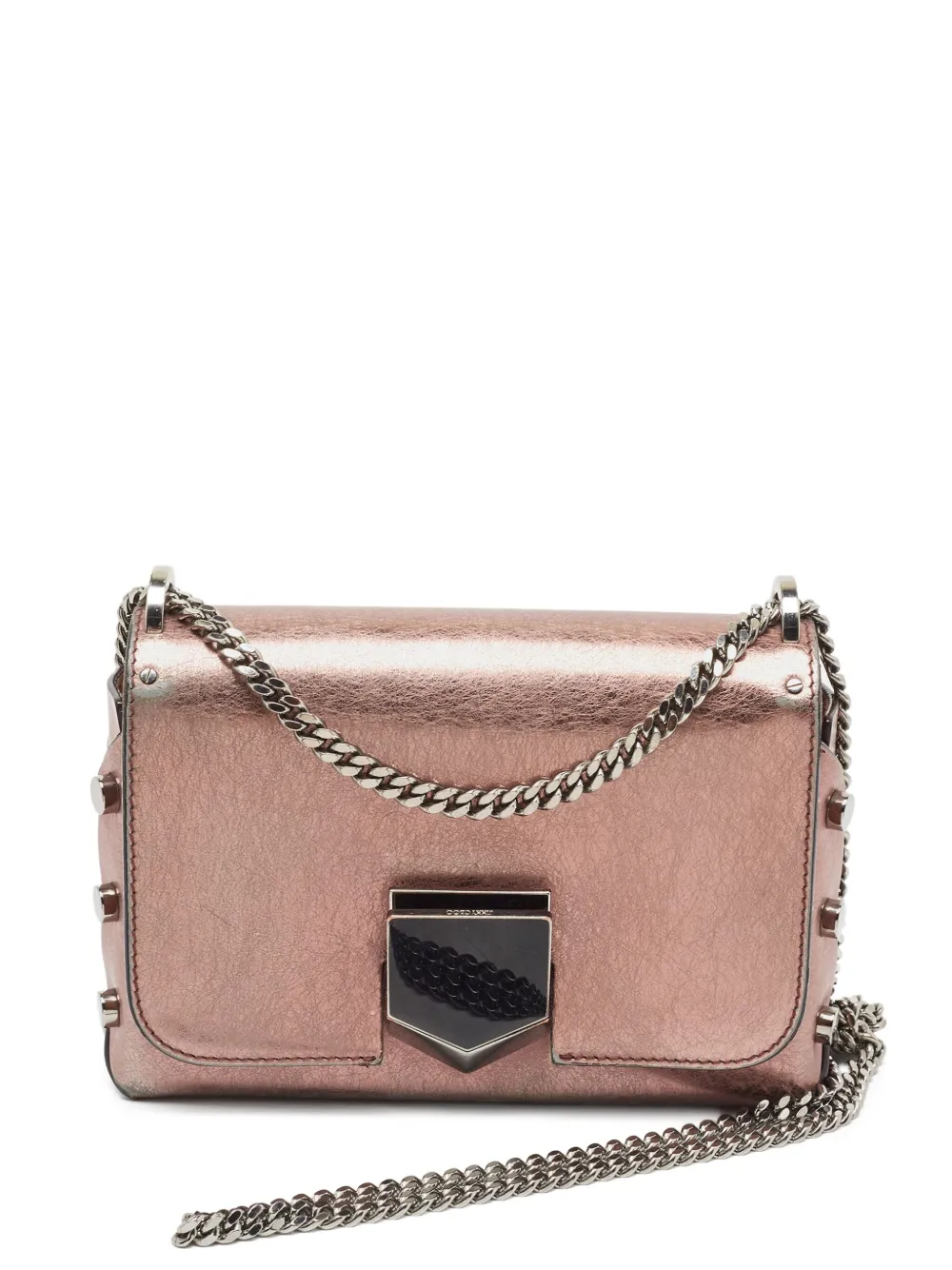Jimmy Choo Pre-Owned Lockett metallic-effect shoulder bag | Metallic | Image 1