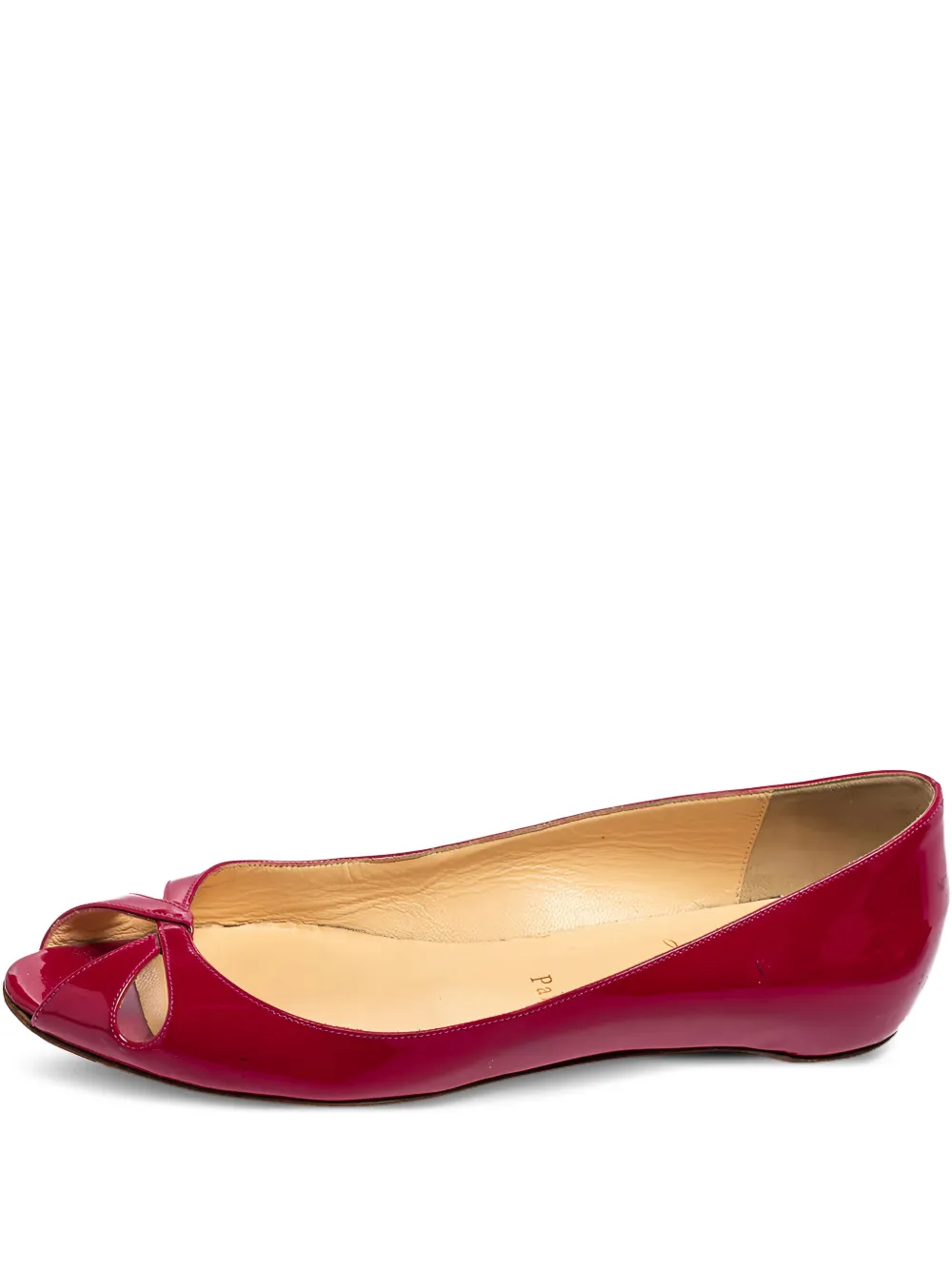 Pre-owned Christian Louboutin Leather Ballet Flats
