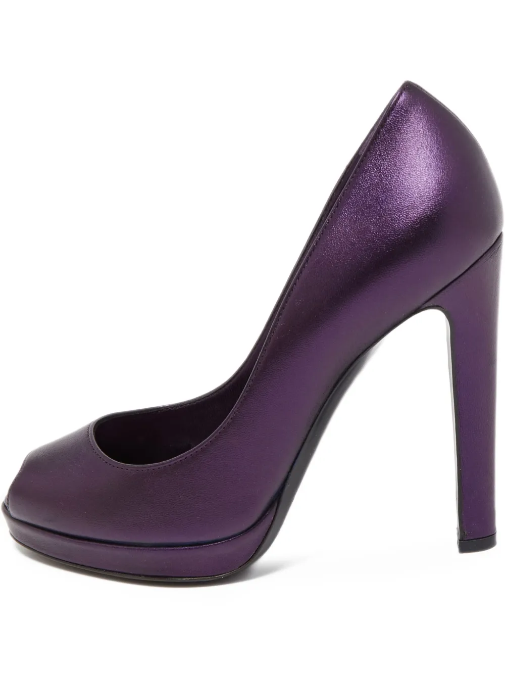 Sergio Rossi Vintage leather pumps | Purple | Image 1