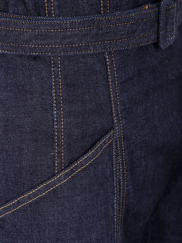 Self-Portrait ストラップレス デニムミディドレス | ブルー Self-Portrait ストラップレス デニムミディドレス | ブルー