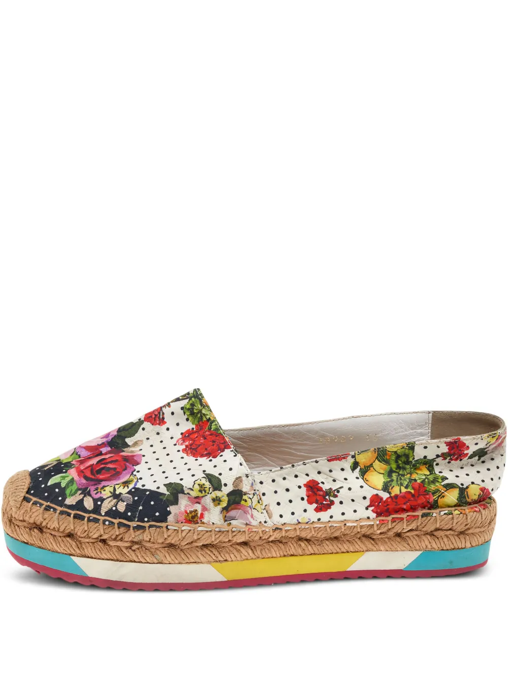 Dolce & Gabbana Pre-Owned alpargatas con estampado floral | neutro | Image 1