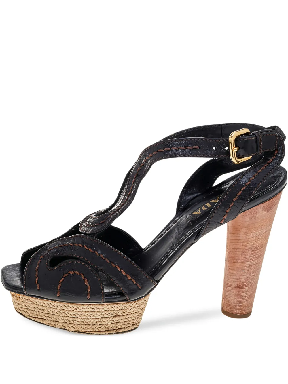 Prada Pre-Owned high-heel platform sandals | Black | Image 1