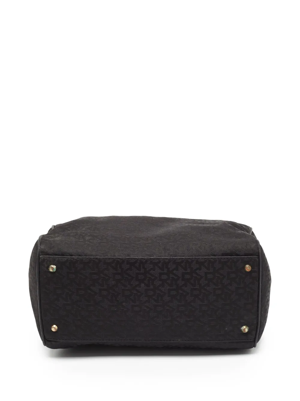 Pre-owned Dkny Vintage Monogram-jacquard Tote Bag